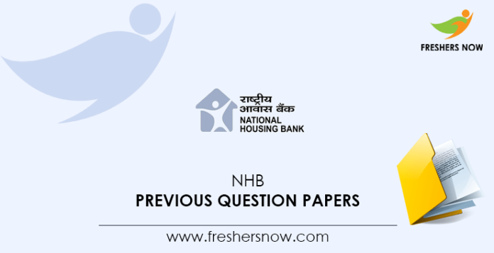 NHB Previous Question Papers