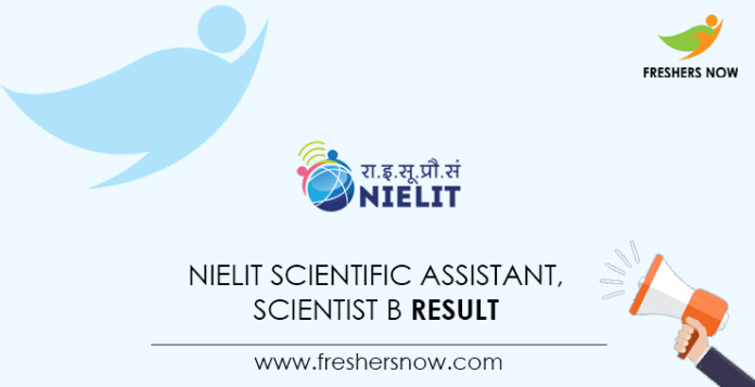 NIELIT-Scientific-Assistant,-Scientist-B-Result