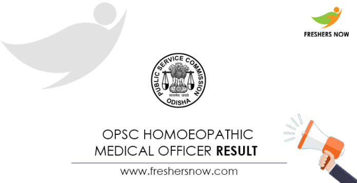 OPSC-Homoeopathic-Medical-Officer-Result