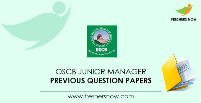 OSCB Junior Manager Previous Question Papers
