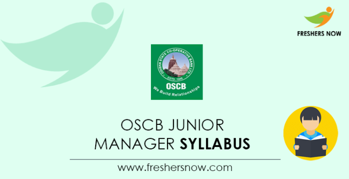OSCB Junior Manager Syllabus