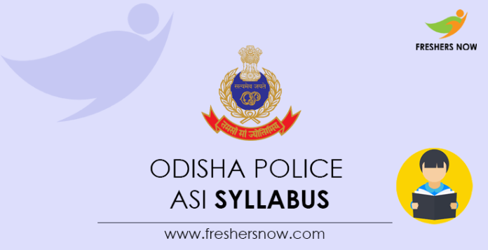 Odisha Police ASI Syllabus