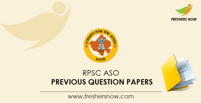 RPSC ASO Previous Question Papers