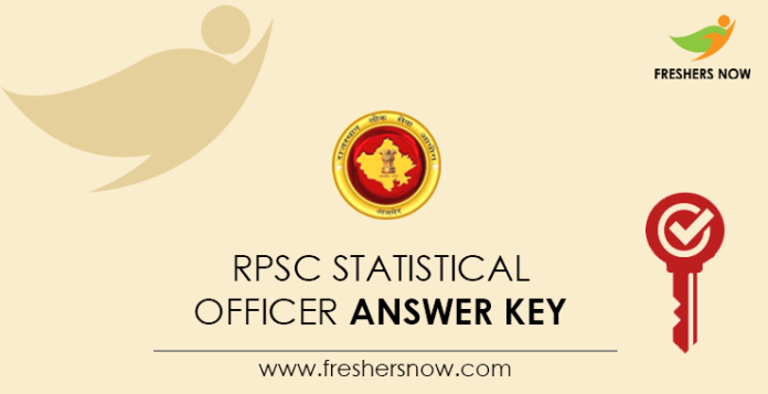 RPSC Statistical Officer Answer Key