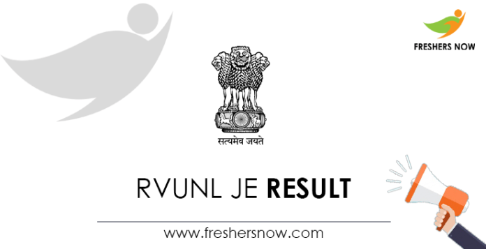 RVUNL-JE-Result