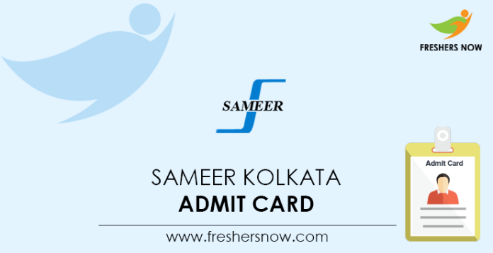 SAMEER-Kolkata-Admit-Card