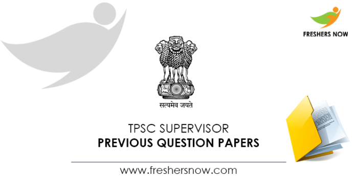 TPSC Supervisor Previous Question Papers
