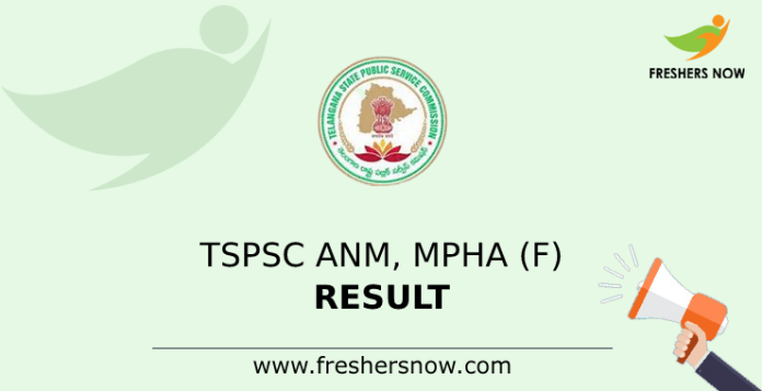 TSPSC ANM, MPHA (F) Result
