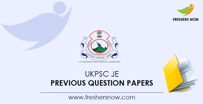 UKPSC JE Previous Question Papers