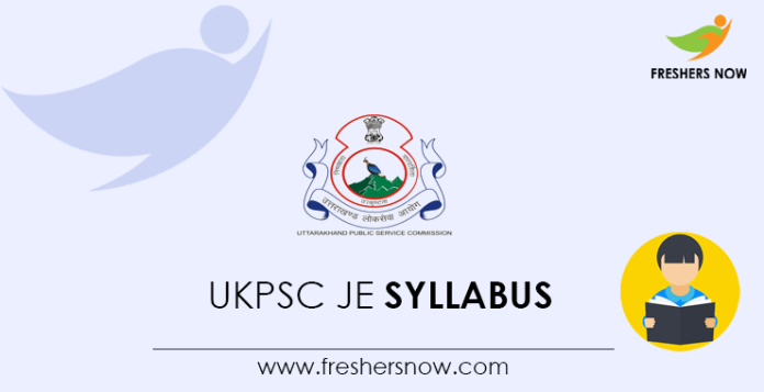 UKPSC JE Syllabus