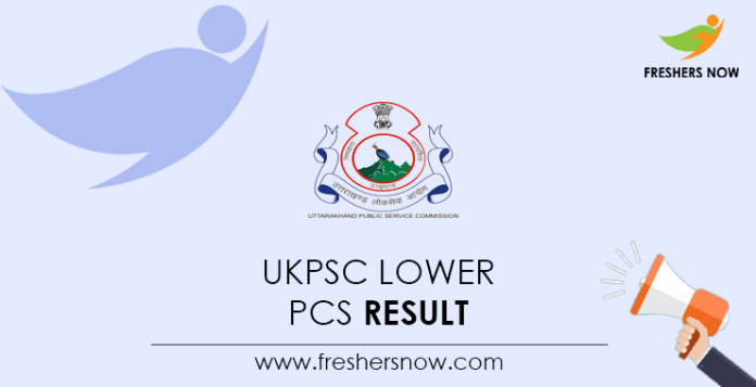 UKPSC-Lower-PCS-Result