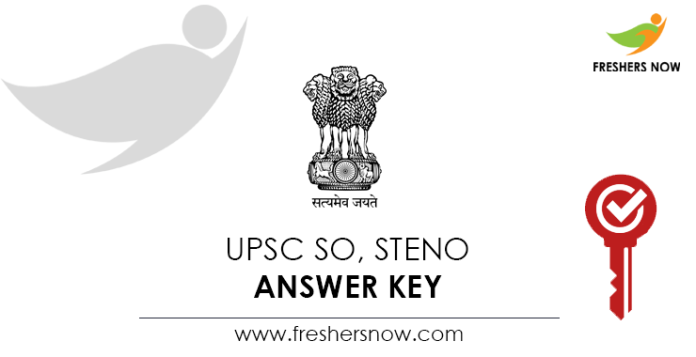 UPSC-SO,-Steno-Answer-Key