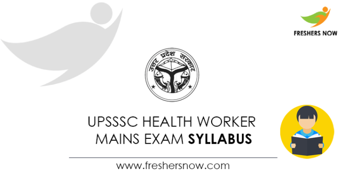 UPSSSC Health Worker Mains Exam Syllabus