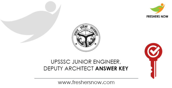 UPSSSC Junior Engineer, Deputy Architect Answer Key
