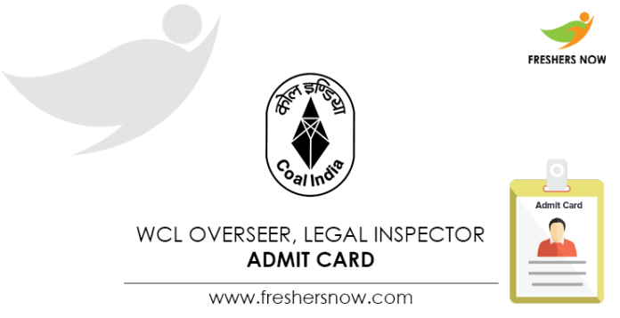 WCL Overseer, Legal Inspector Admit Card