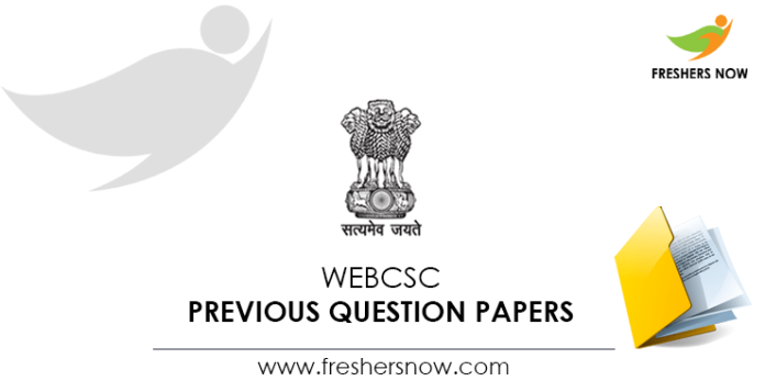 WEBCSC Previous Question Papers