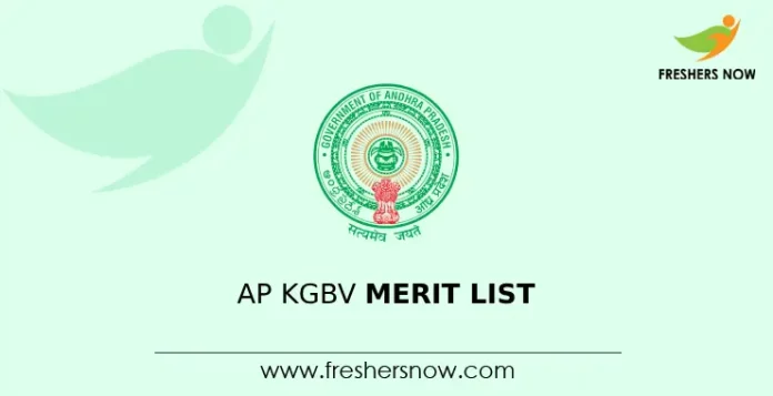 AP KGBV Merit List