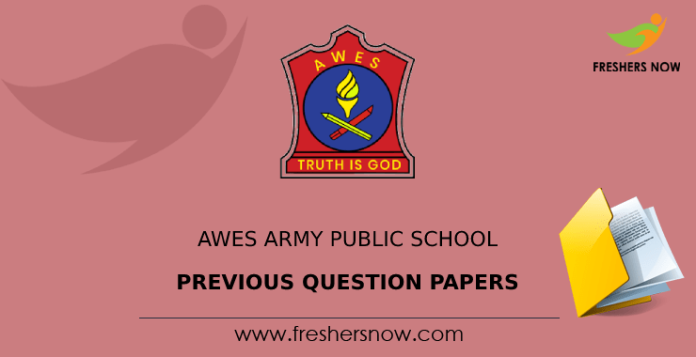 AWES Army Public School Previous Question Papers