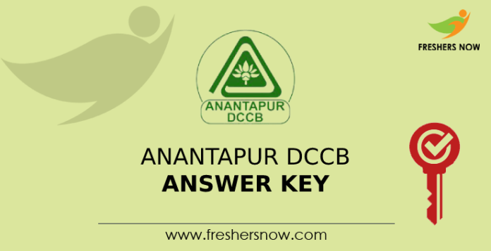 Anantapur DCCB Answer Key