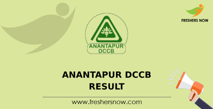 Anantapur DCCB Result