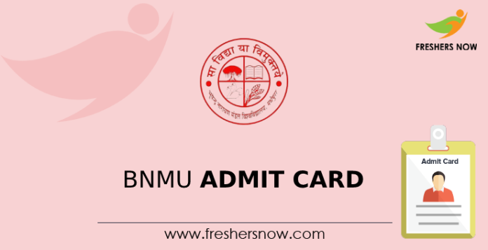 BNMU Admit Card