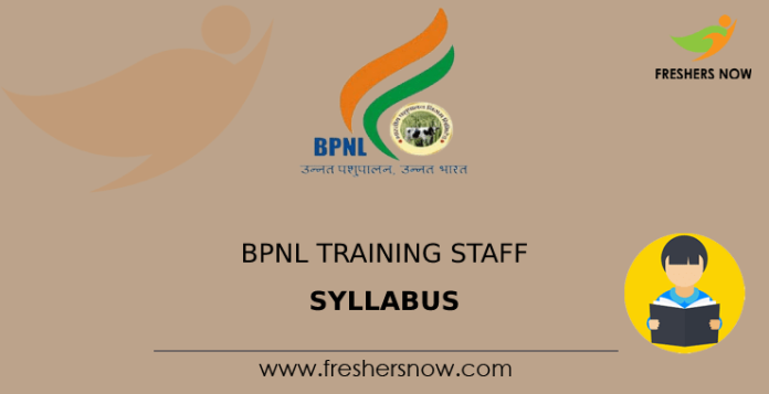 BPNL Training Staff Syllabus