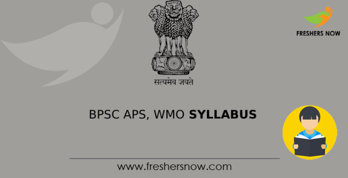 BPSC APS, WMO Syllabus