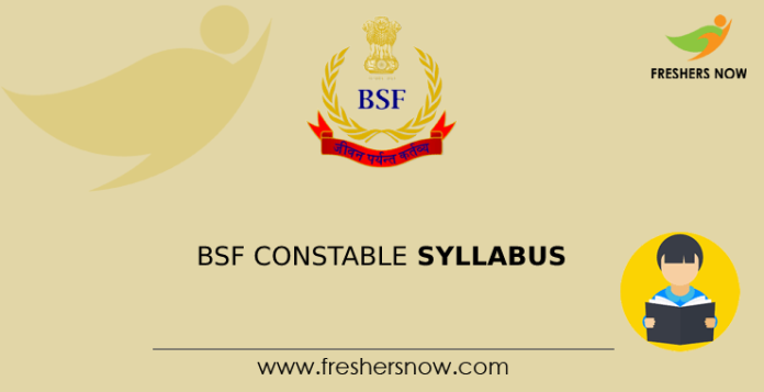 BSF Constable Syllabus
