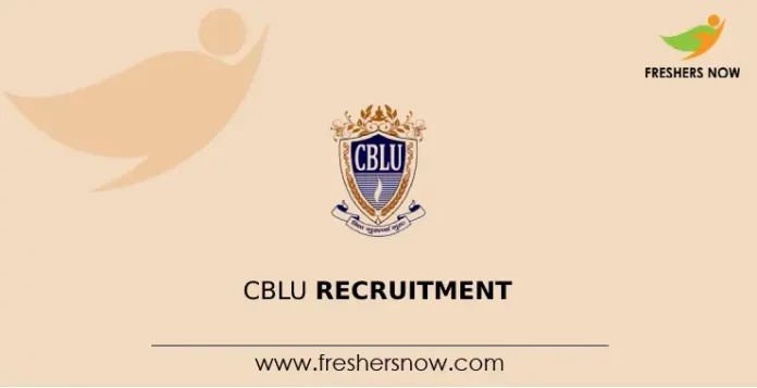 CBLU Recruitment