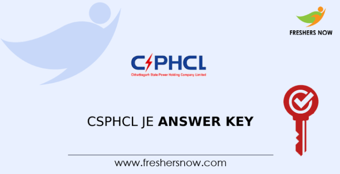 CSPHCL JE Answer Key