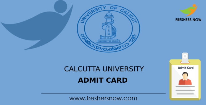 Calcutta University Admit Card