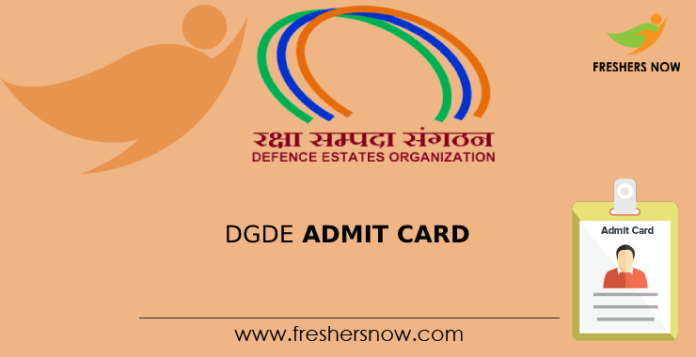 DGDE Admit Card