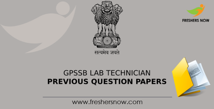 GPSSB Lab Technician Previous Question Papers