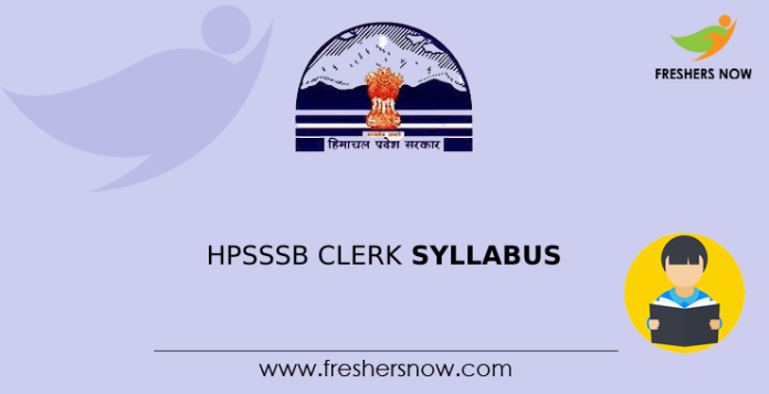 HPSSSB Clerk Syllabus