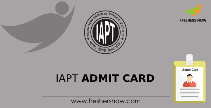 IAPT Admit Card