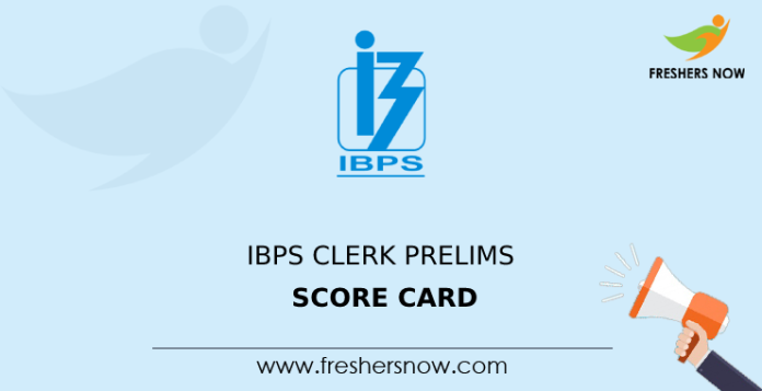 IBPS Clerk Prelims Score Card