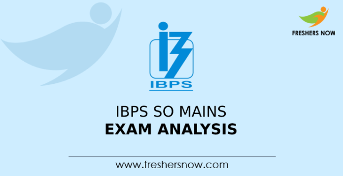 IBPS SO Mains Exam Analysis