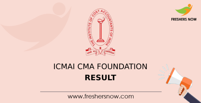 ICMAI CMA Foundation Result