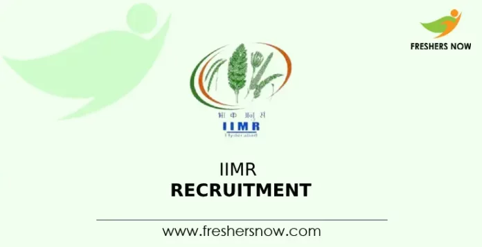 IIMR Recruitment