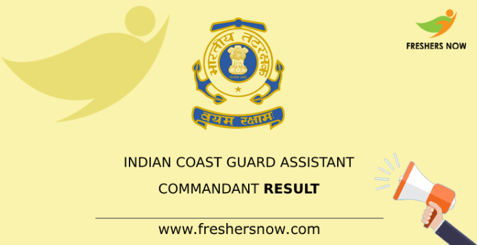 Indian Coast Guard Assistant Commandant Result