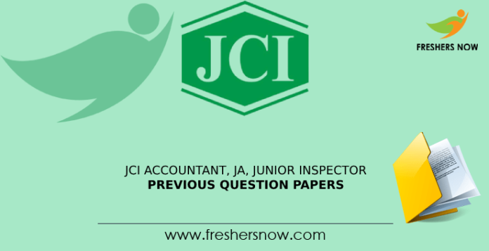 JCI Accountant JA Junior Inspector Previous Question Papers
