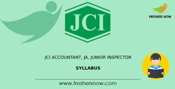 JCI Accountant, JA, Junior Inspector Syllabus