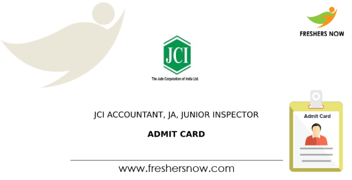 JCI Admit Card
