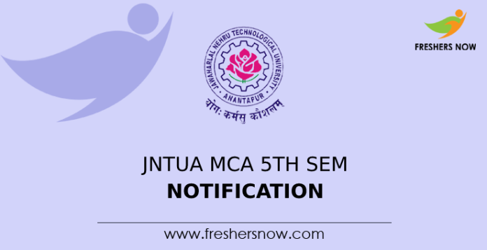 JNTUA MCA 5th Sem Notification