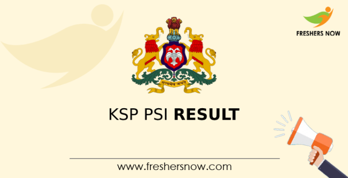 KSP PSI Result