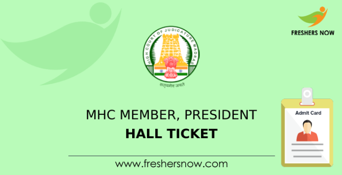 MHC Member, President Hall Ticket