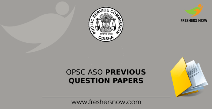 OPSC ASO Previous Question Papers