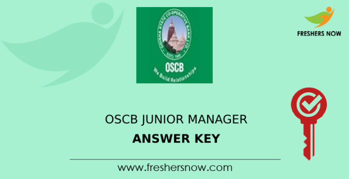 OSCB Junior Manager Answer Key
