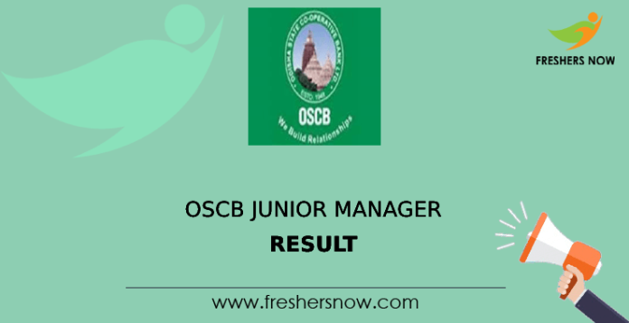 OSCB Junior Manager Result