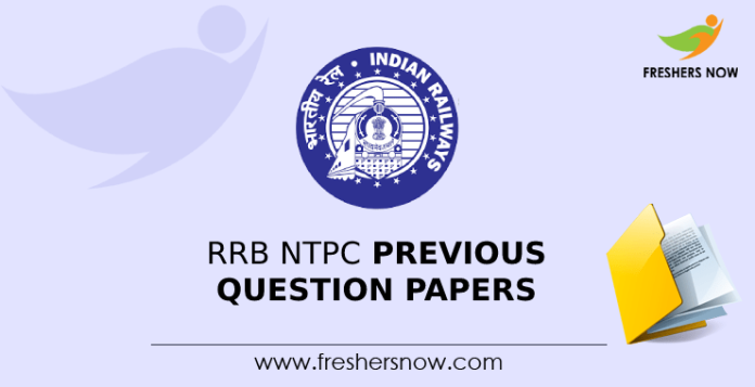 RRB NTPC Previous Question Papers